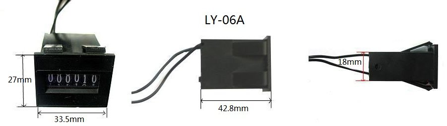 Electromagnetic counter LY 06 3